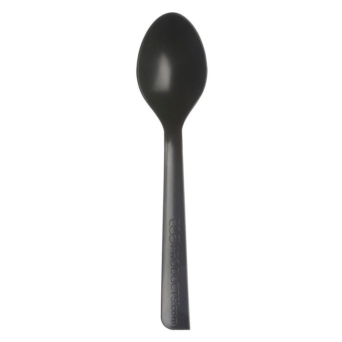 Eco-products Inc Recycled Spoon, Polystyrene, Black, Pack of 1000