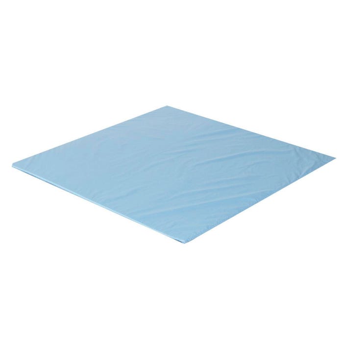 Children's Factory Activity Mat, 52 x 52 x 1 Inches, Deep Water Blue and Light Sky Blue