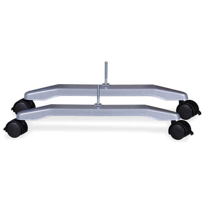 Lorell Mobile T-Foot Leg Set for Fabric Panels, 2-1/2 x 1-1/2 x 17-3/4 Inches, Silver