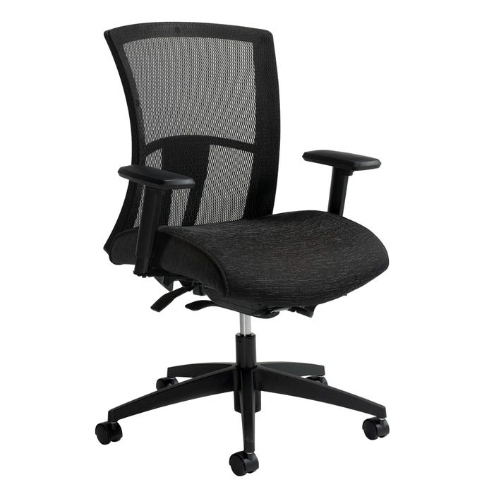 Global Industries Ergonomic Mid-Back Mesh Back Task Chair, 26 x 24 x 38 Inches