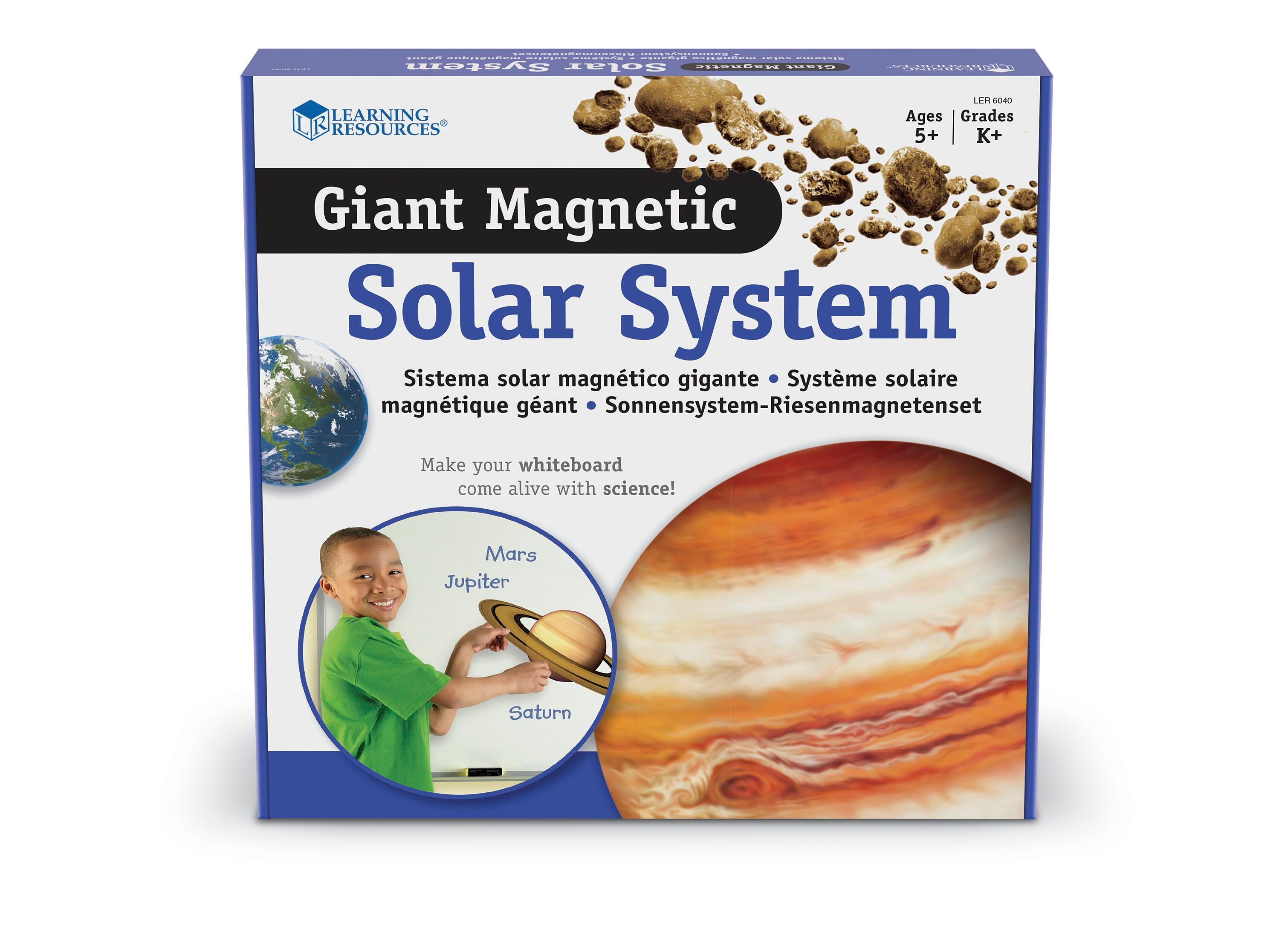 Learning Resources Giant Magnetic Solar System Set, 12 Pieces and Activity Guide 1378716