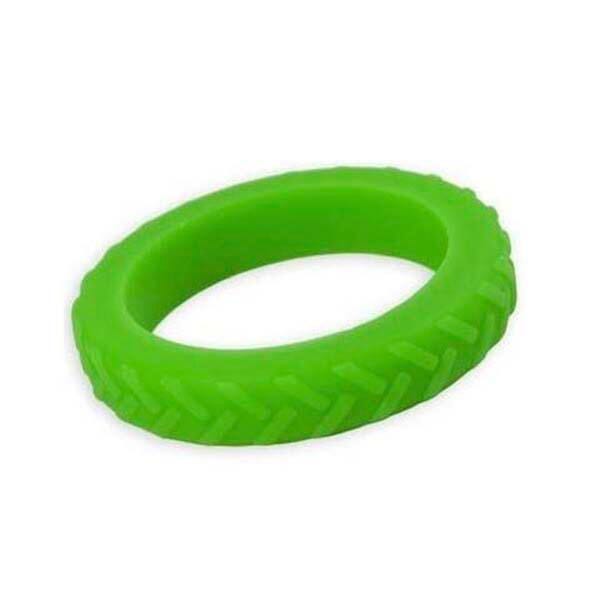 Chewigem Chew Bracelet with Small Treads, Green, Item Number 1576183