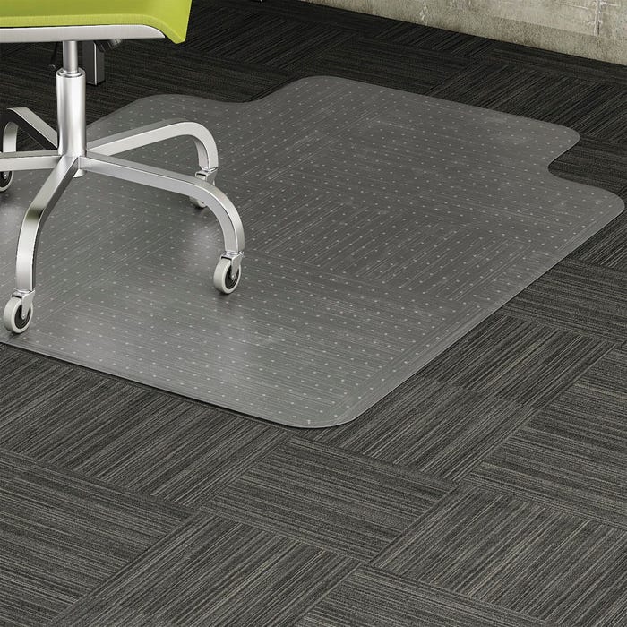 Lorell Vinyl Chairmat, Studded, 36 x 48 Inches, Clear