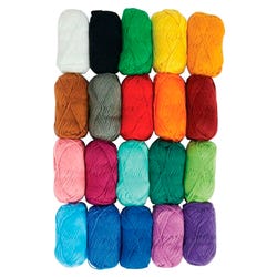 Caron Little Crafties Yarn Pack, 63 Yards, Assorted Colors, Set of 20 2150068