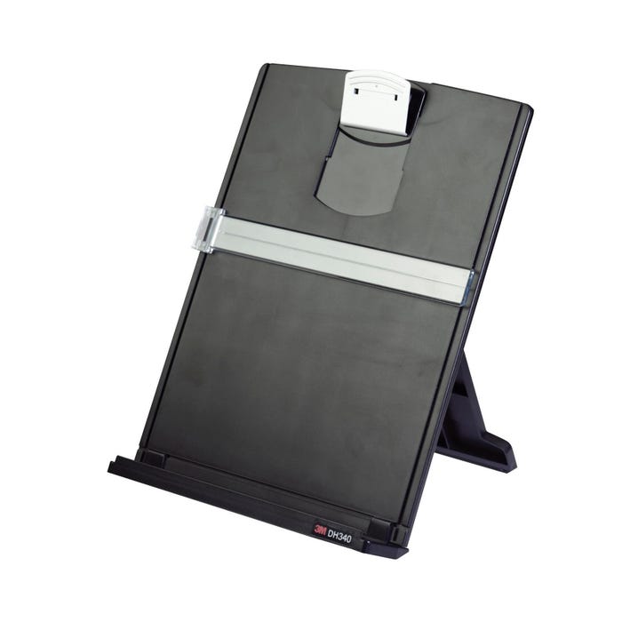 3M Desktop Document Holder, 12 x 10 Inches, Black/Silver
