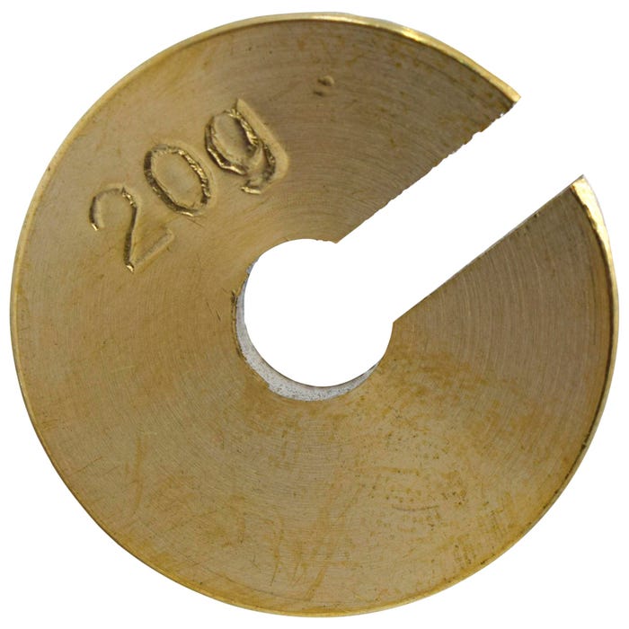 Eisco Labs Slotted Mass, Brass, 20 Grams