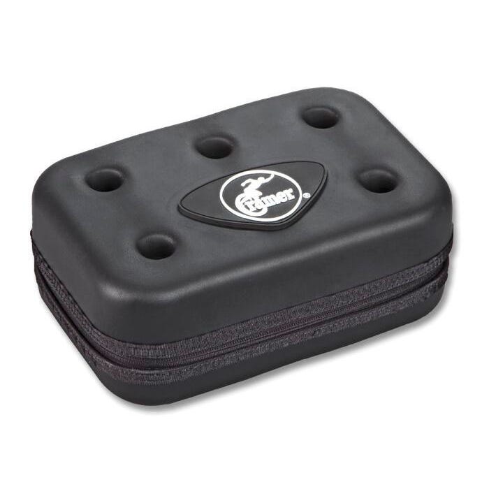 Cramer Rigidlite Light-Weight Tape Carrier, 9-1/2 X 7 X 3-1/2 in, Holds (12) Rolls of Tape, Thermoform Shell, Black