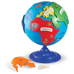 Learning Resources Puzzle Globe, 7 Continent Pieces, 8 Inches 1572955