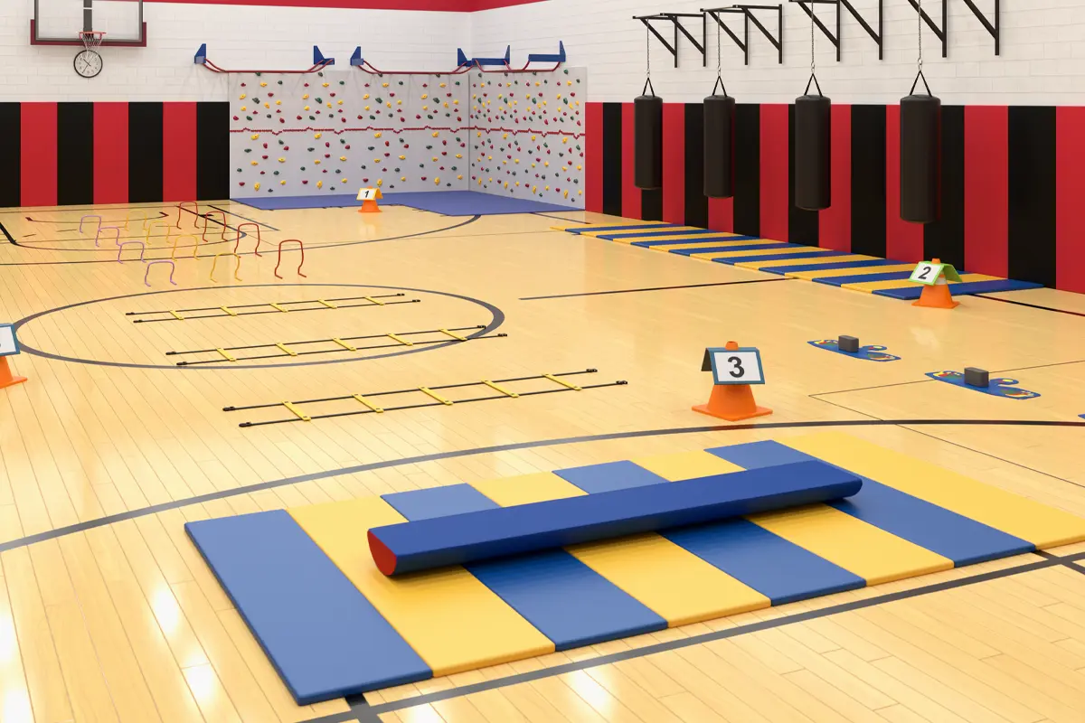 render of a gymnasium