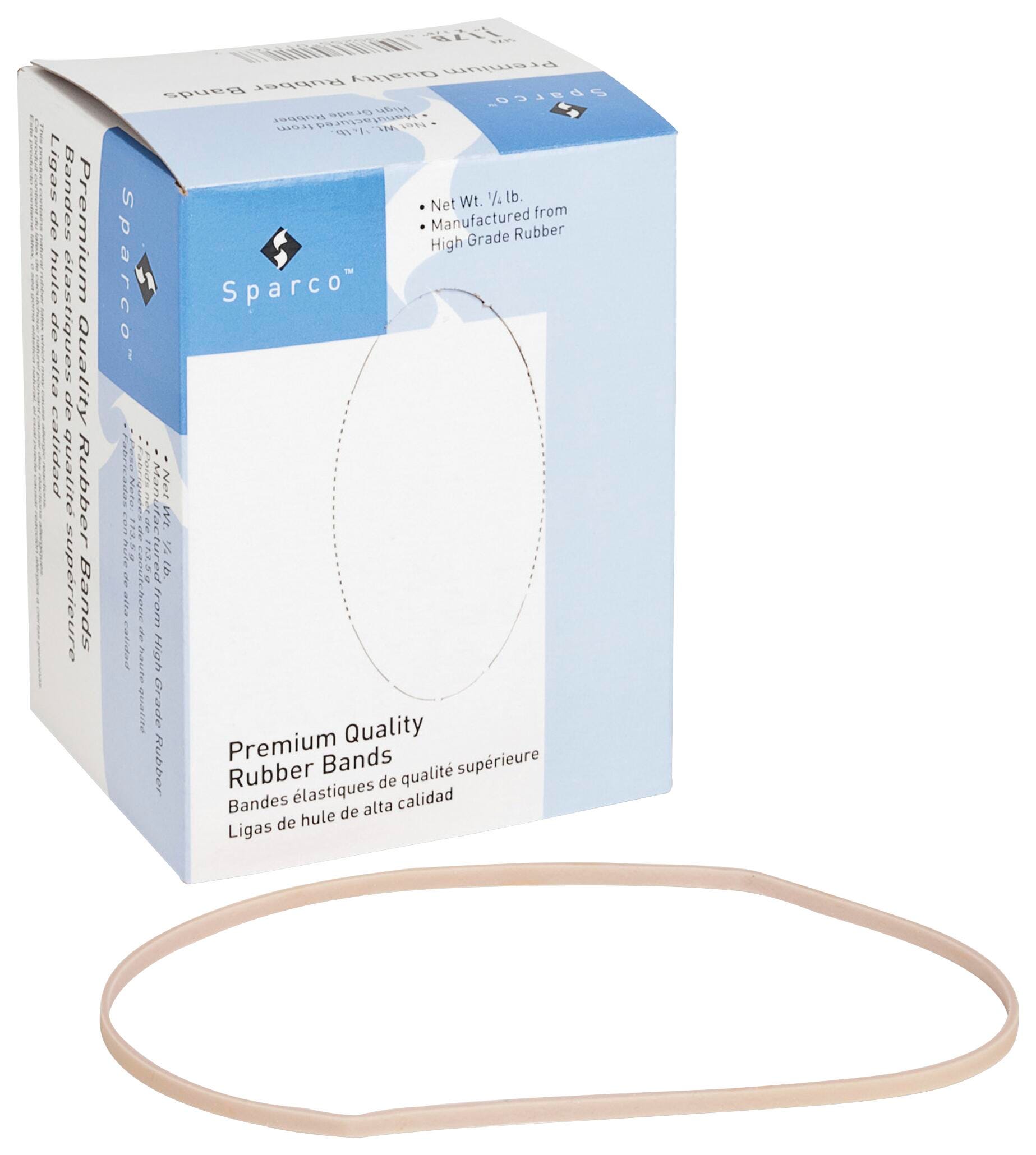 Business Source Rubber Bands, 7 Inches, Natural, 1 Bag, Item 2009817