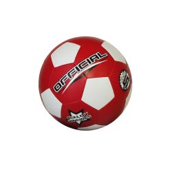 FlagHouse Soccer Ball, Rubber, Size 5, Red