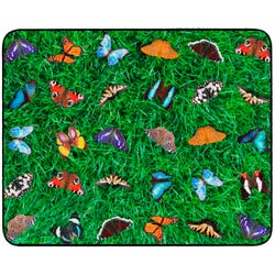 Image for Childcraft PhotoFun Butterfly Seating Carpet, Rectangle from School Specialty