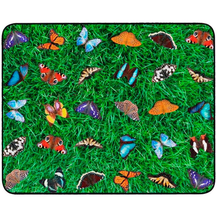 Childcraft Photo Fun Butterfly Seating Carpet, Rectangle