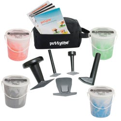 Puttycise Theraputty Tool and Putty Set, Hard Resistance, 5 Pounds, Set of 9