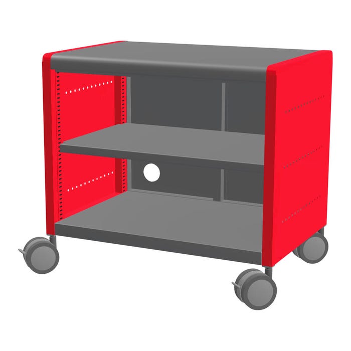 Classroom Select Geode Short Cabinet, Double Wide with Shelf