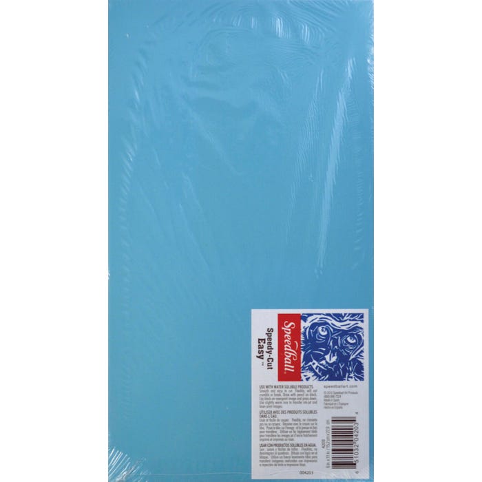 Speedball Speedy-Cut Easy Block, 6 x 11 Inches, Blue