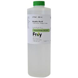 Frey Scientific Acetic Acid 1.0 M, 500 mL, Reagent Grade 577641