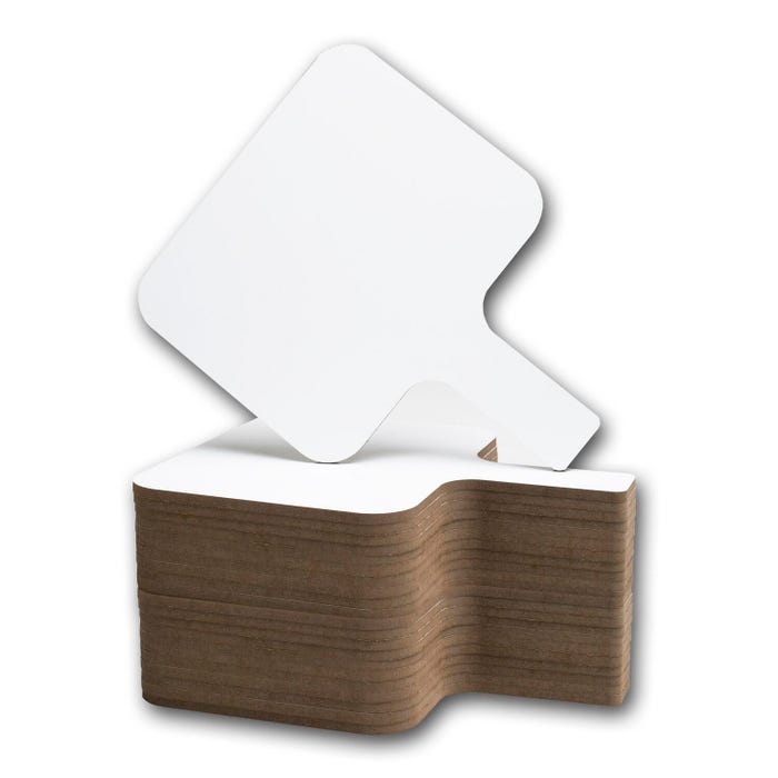 Flipside Dry Erase Rectangular Answer Paddles, 8 x 9-3/4 Inches, Pack of 24