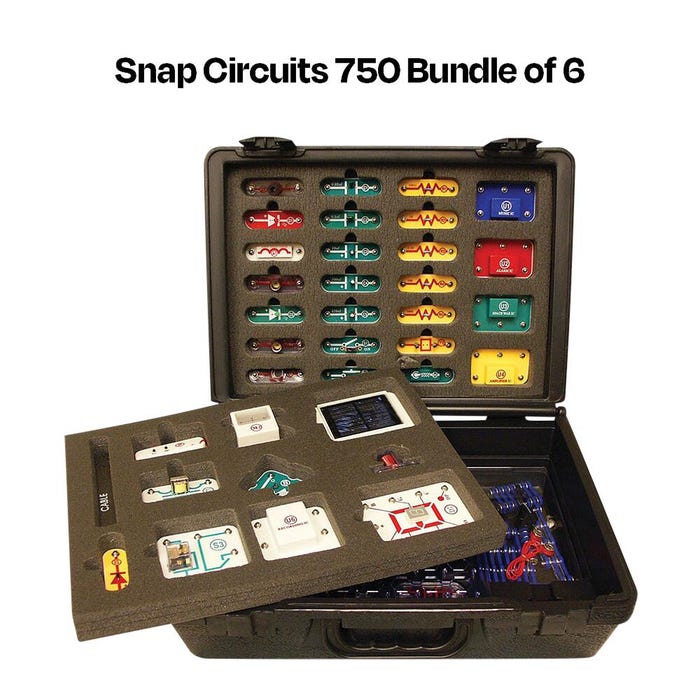 Snap Circuits 750 Educational Training Kits, Bundle of 6