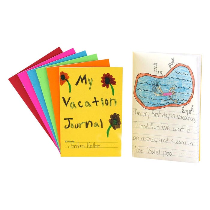 Hygloss My Storybook, 24 Pages, 5-1/2 x 8-1/2 Inches, Assorted Colors, Set of 6