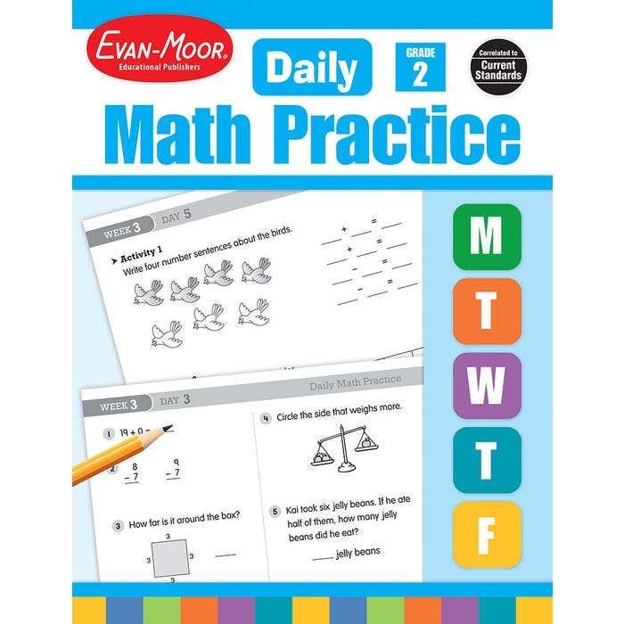 Evan-Moor Daily Math Practice, Grade 2