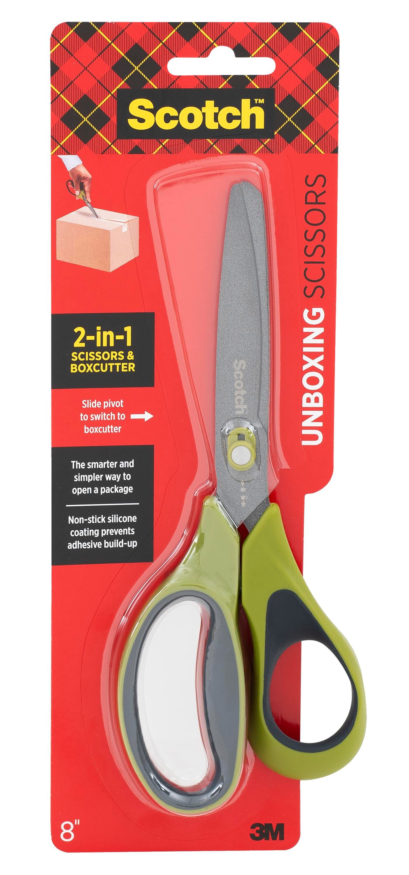 Scotch Non-Stick Unboxing Scissors, 8 Inch 2150252