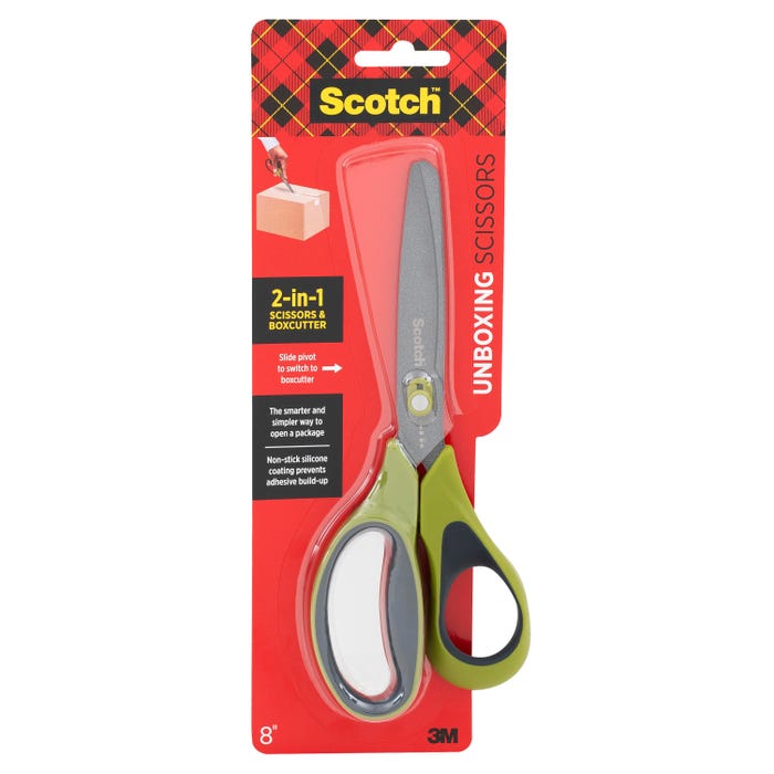 Scotch Non-Stick Unboxing Scissors, 8 Inch 2150252