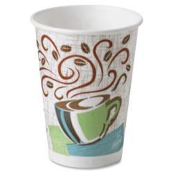 Dixie Foods Perfectouch Insulated Hot Cup, 12 oz, Pack of 500, Item Number 1099146