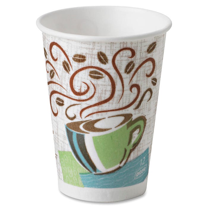 Dixie Foods Perfectouch Insulated Hot Cup, 12 oz, Pack of 500