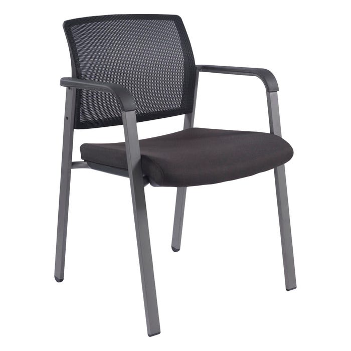 Classroom Select Mesh Back Guest Chairs, 22-7/8 x 22-5/8 x 32-1/8 Inches, Black