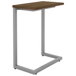 Lorell Guest Area Cantilever Table, Cantilever, 17-2/5 x 9-9/10 x 26-1/2 Inches, Walnut