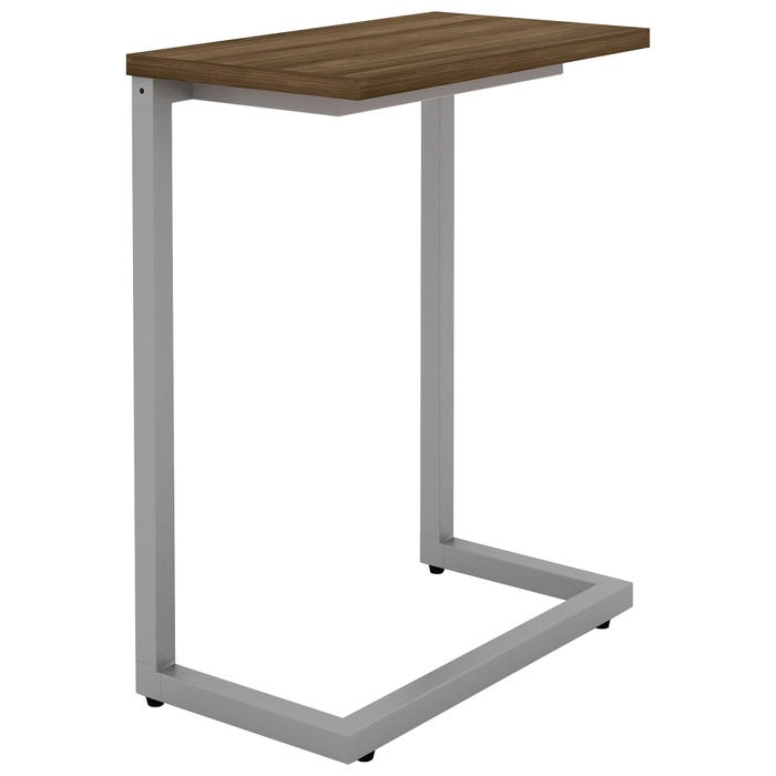 Lorell Guest Area Cantilever Table, Cantilever, 17-2/5 x 9-9/10 x 26-1/2 Inches, Walnut