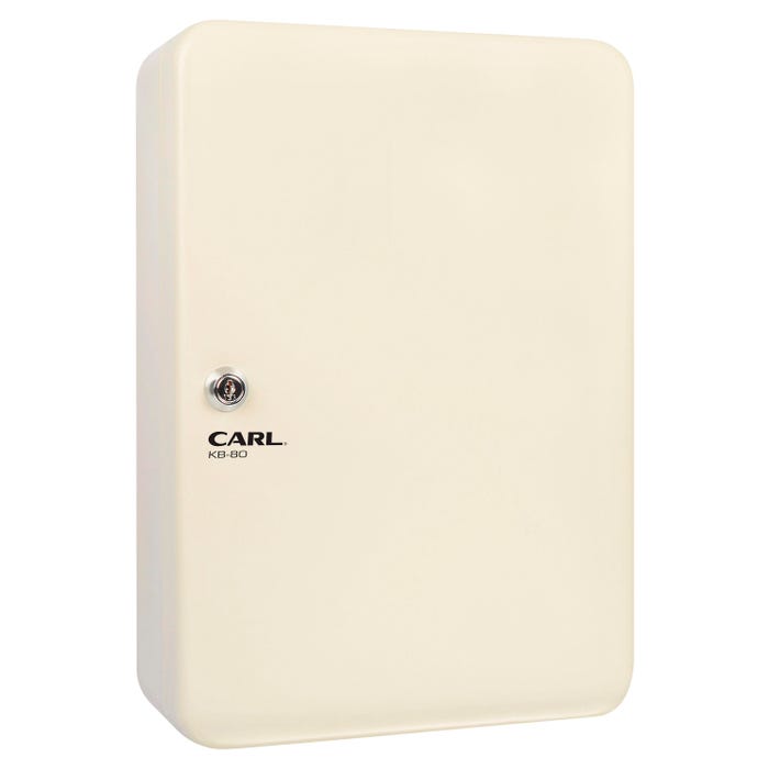 CARL Steel Security Key Cabinet, 12-1/2 x 9 Inches, Ivory