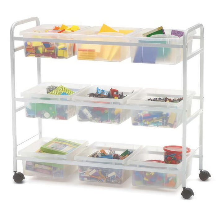 Copernicus Clear STEM Storage Cart, 40-1/2 x 15-3/4 x 36-1/2 Inches