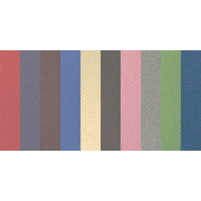 Canson Mi-Teintes Drawing Sheets, 19 x 25 Inches, Assorted Fine Art Colors, 10 Sheets