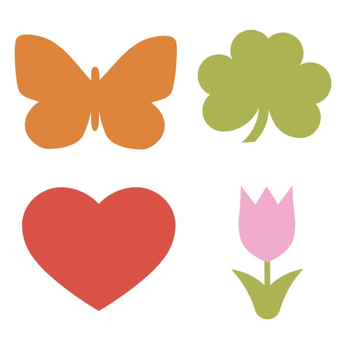 AccuCut Spring & Summer Die Set #1, Large, Set of 4