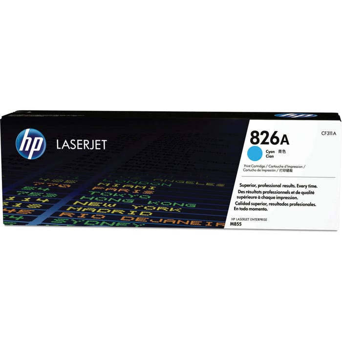 HP 826A Ink Cartridge, CF311A, Cyan