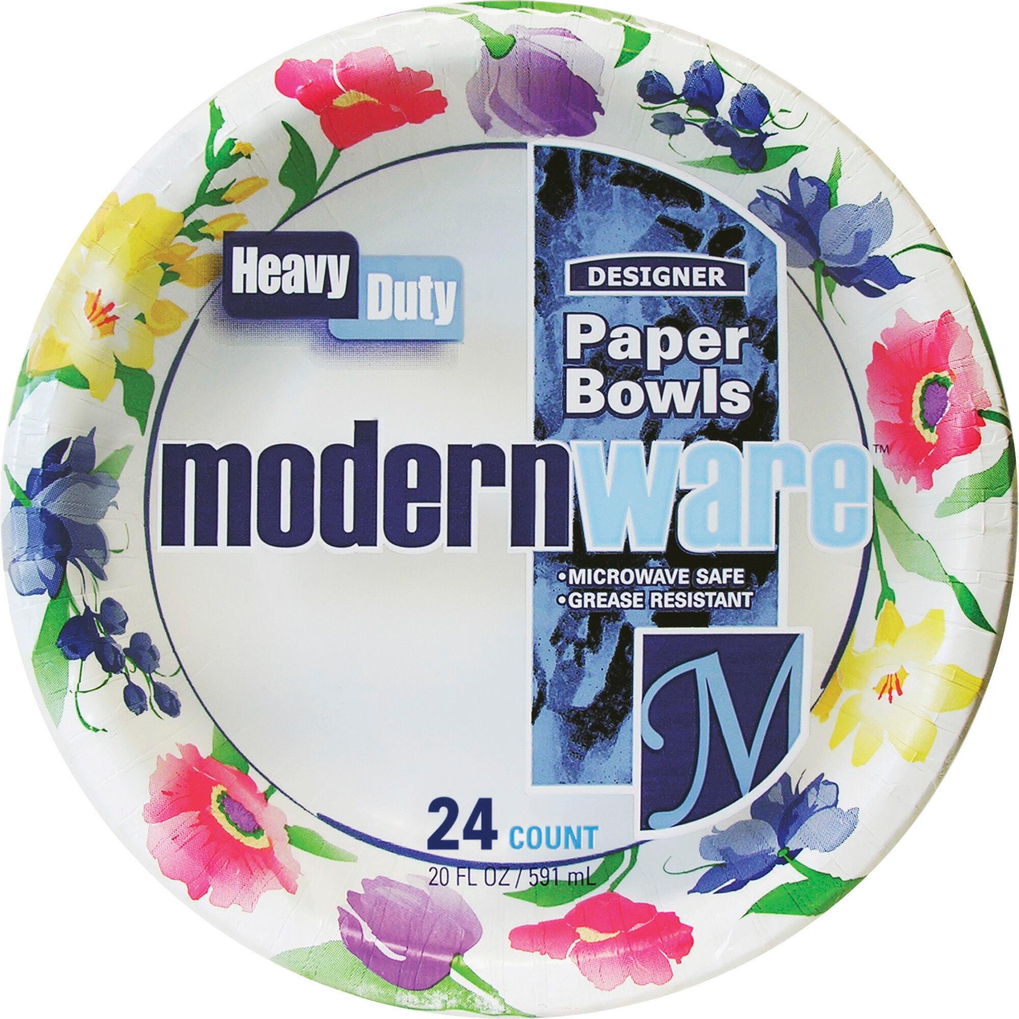 AJM Modernware Paper Bowls, Hvy-Dty, 20 oz, Pack of 288, MI, Item Number 1602758