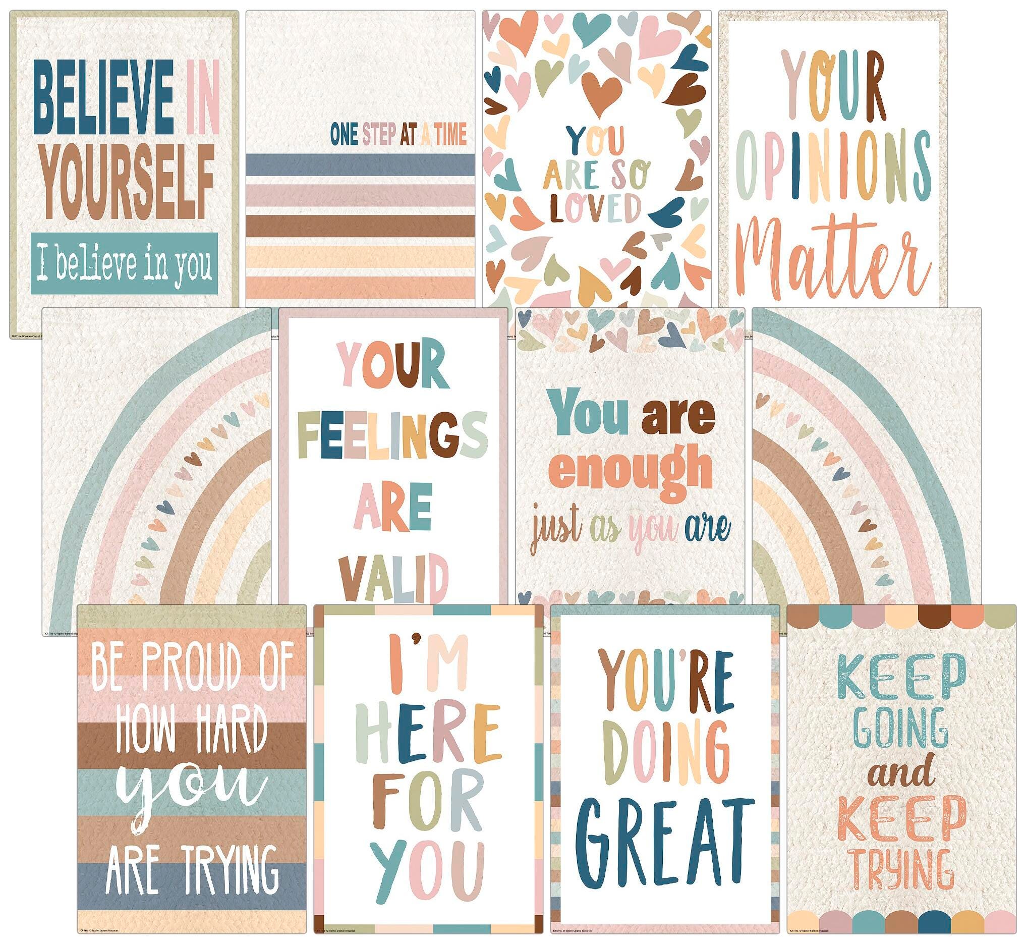 Teacher Created Resources Everyone is Welcome Small Posters, Pack of 12 2132357