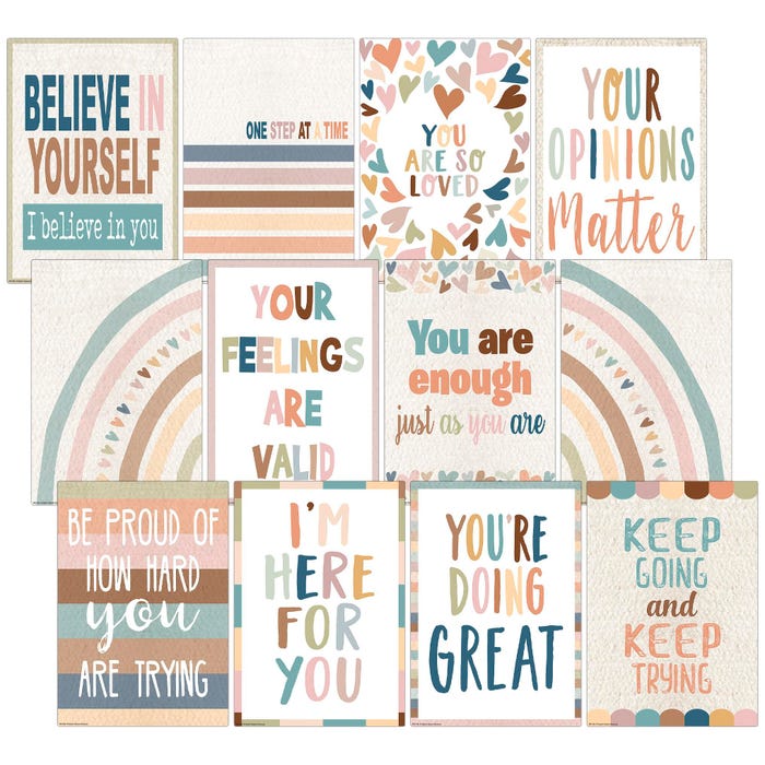 Teacher Created Resources Everyone is Welcome Small Posters, Pack of 12