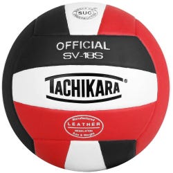 Tachikara® SV18S Volleyball, Scarlet/White/Black