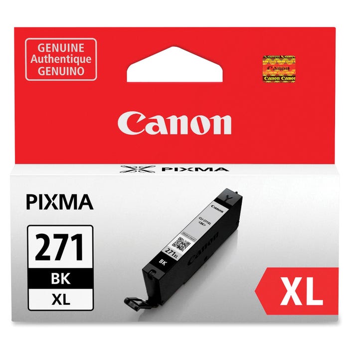 Canon Ink Toner Cartridge, CLI271XLBK, Black