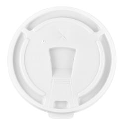 Genuine Joe Lid for 12 - 16 oz Foam Cup, Styrofoam, White, Pack of 1000, Item Number 1333015