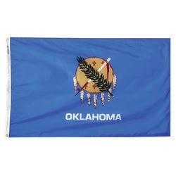 Annin Nylon Oklahoma Heavy Weight Outdoor State Flag, 4 X 6 ft, Item Number 017352