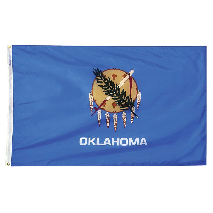 Annin Oklahoma State Flag, Heavy Weight Nylon, Outdoor, 4 x 6 Feet