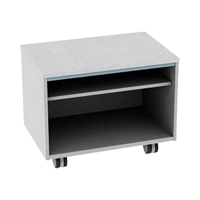 Fleetwood Designer 2.0 Cabinet, 2 Shelves, No Door, Magnetic Pegboard Back