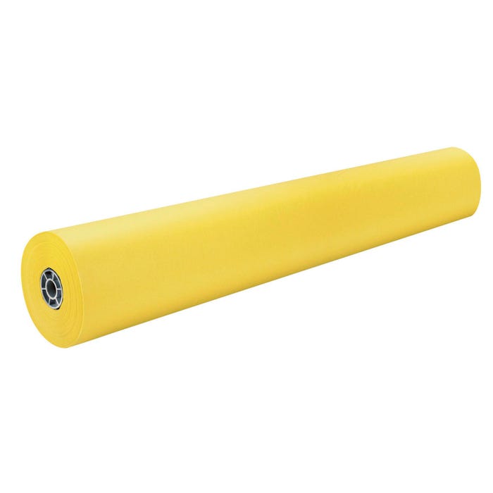 Rainbow Kraft Duo-Finish Kraft Paper Roll, 40 lb, 36 Inches x 1000 Feet, Canary Yellow