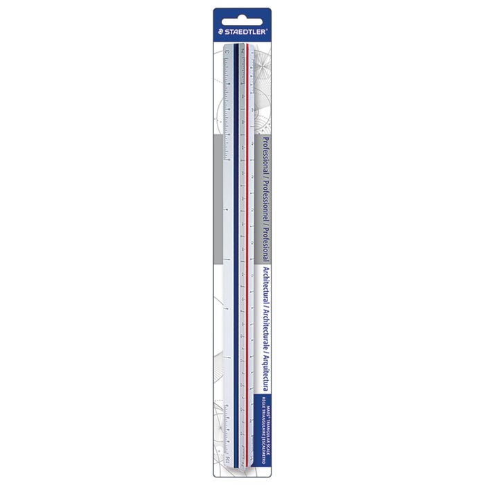 Staedtler Imperial Architect's Scale, 12 Inches, Plastic, White