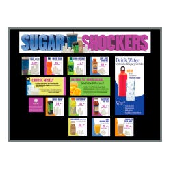 Visualz Sugar Shockers Drinks Bulletin Board Kit, 16 Pieces