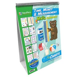 NewPath Learning Time, Measurement & Money Flip Chart Set, Grades PreK to 2 1399630